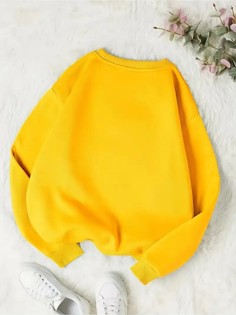 Cozy Core Basic Sweatshirt - Yellow