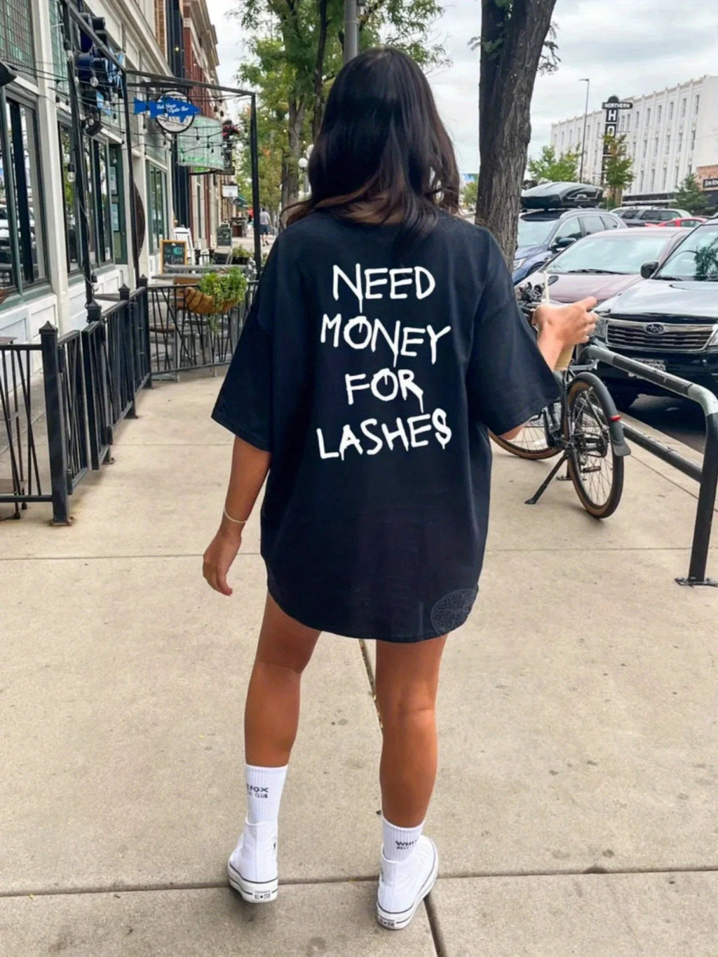 Need Money for Lashes Oversized T-Shirt