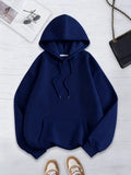 Winter Stuff Women’s Basic Fleece Hoodie - Navy