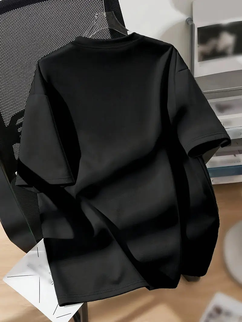 Smiley Graphic Tee – Oversized Fit in Black