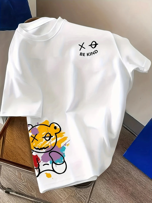 Feel-Good Fashion – “Be Kind” Bear Oversized Shirt
