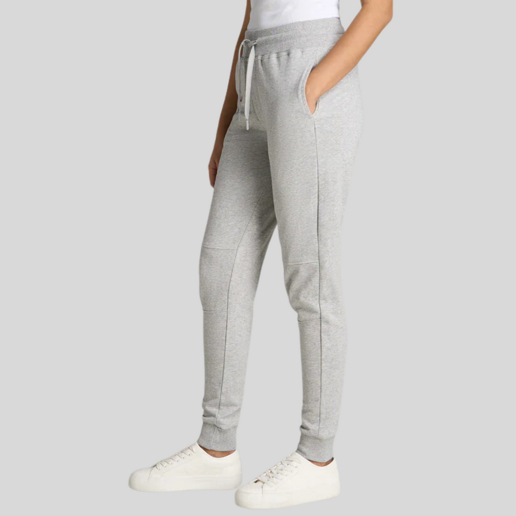 French Terry Pants Womens Joggers Relaxed Fit Heather Grey