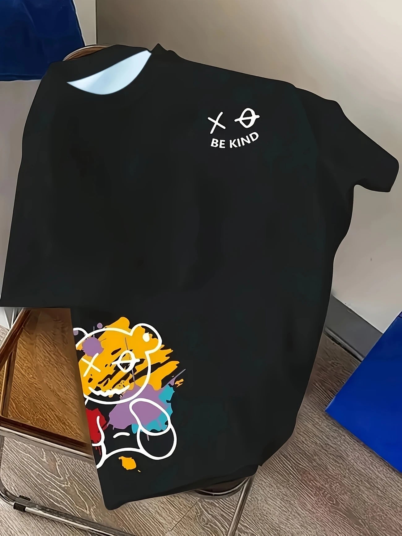 Feel-Good Fashion – “Be Kind” Bear Oversized Shirt