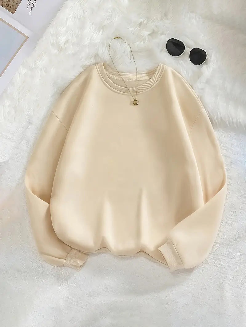 Minimal Vibe Classic Sweatshirt - Beige