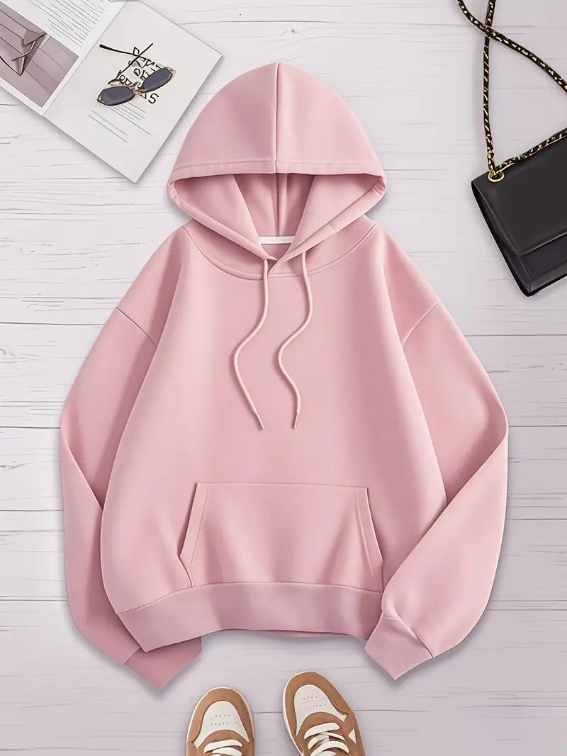 Winter Stuff Women’s Basic Fleece Hoodie - Pink