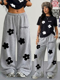 Relaxed Fit Floral Print 2-Piece Summer Lounge Set