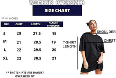 Womens Black Oversized Graphic Tee