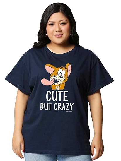 Cute. Crazy. Comfy. – Oversized Tee in Navy