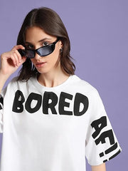 Bored AF But Make It Fashion – Women's Oversized Crop