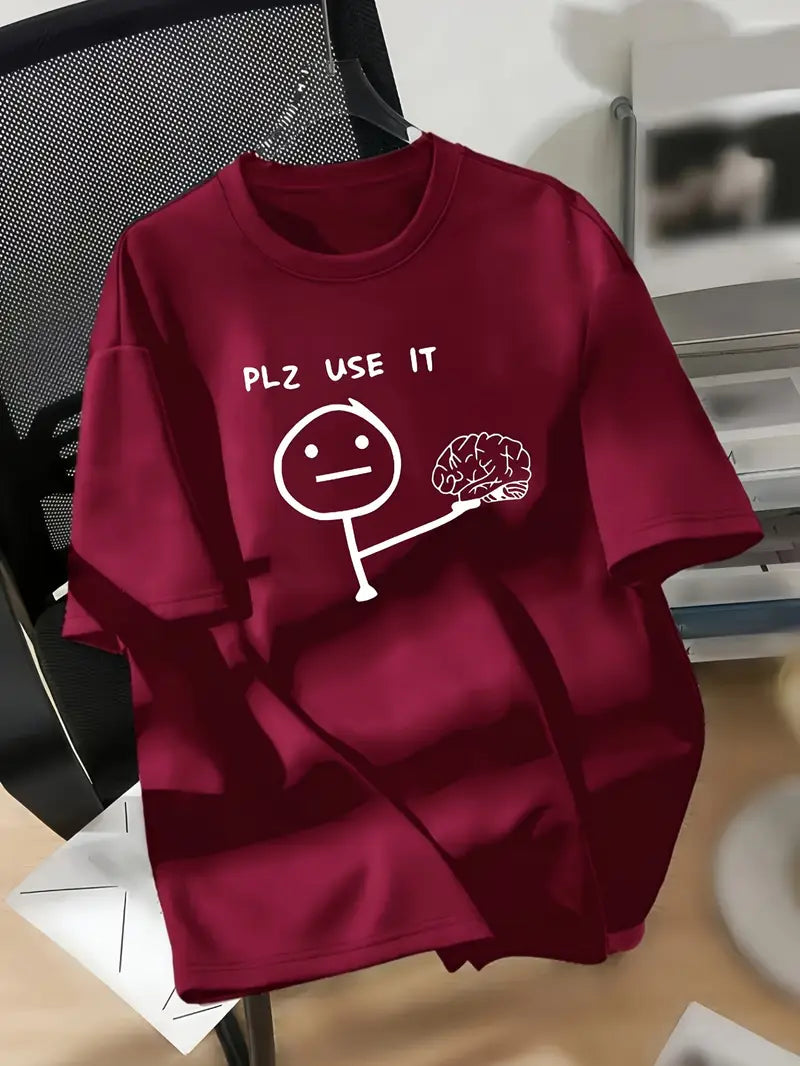 "Please Use It" Mind Over Matter T-Shirt – Oversized Fit