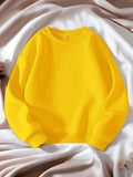 Cozy Core Basic Sweatshirt - Yellow