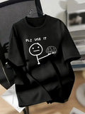 "Please Use It" Mind Over Matter T-Shirt – Oversized Fit
