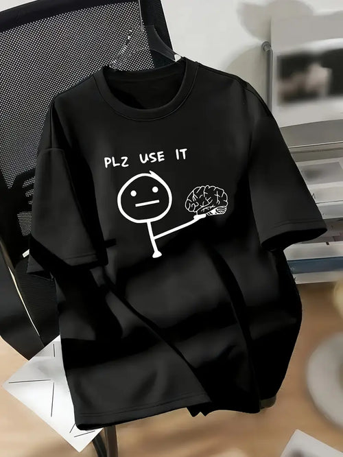 "Please Use It" Mind Over Matter T-Shirt – Oversized Fit