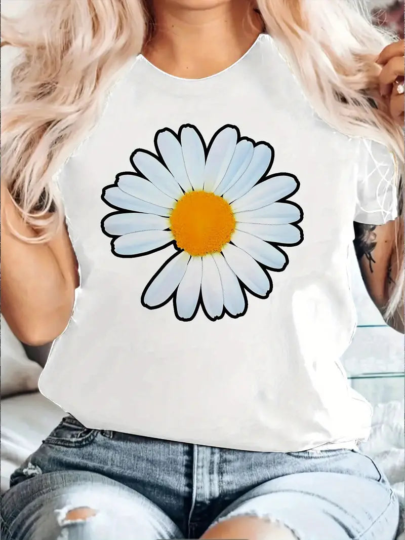 "Floral Vibes Only – Oversized Comfort"