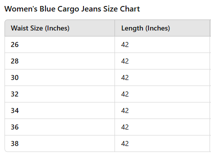 Women Blue Trendy Side Pocket Cargo Jeans