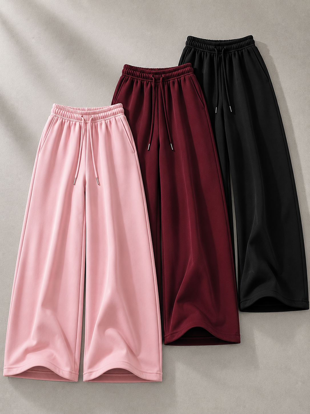 🔥 LIMITED TIME DEAL – Bundle of 3 Wide Leg Baggy Trousers