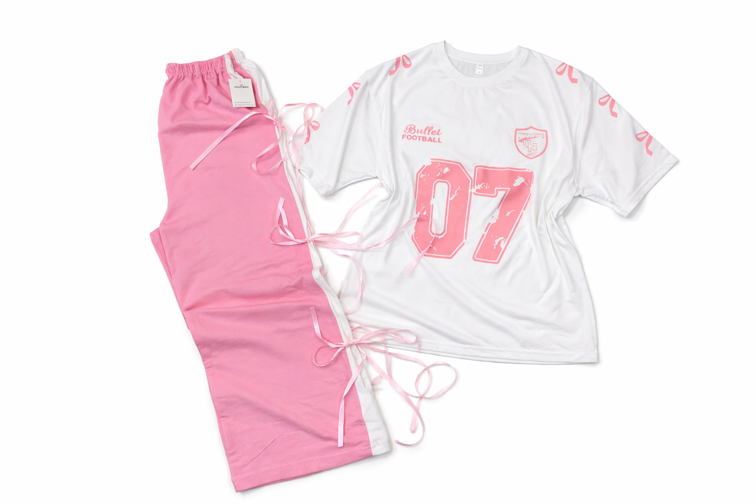 Pretty in Pink '07 Graphic Oversized Lounge Co-Ord