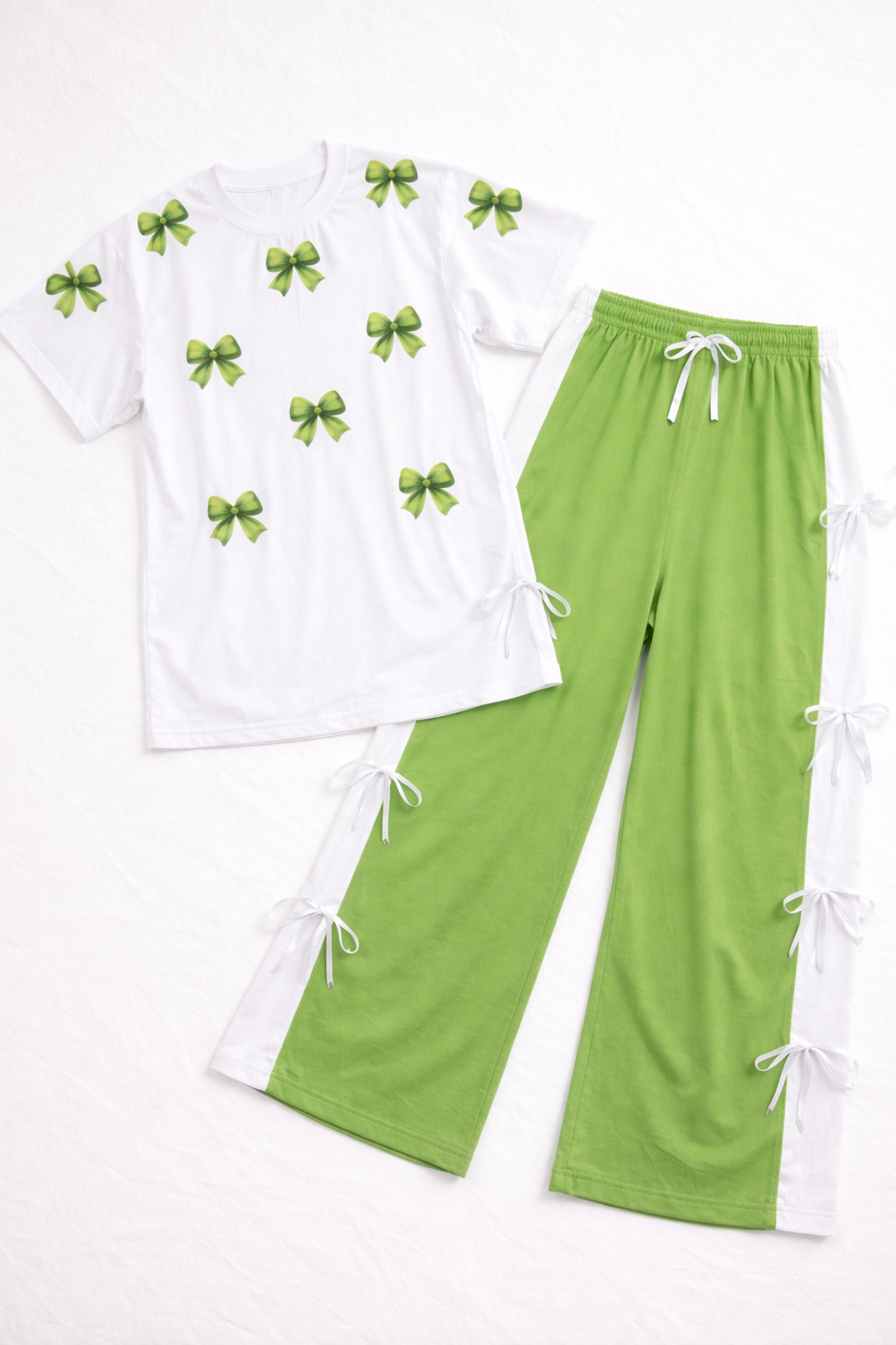 Mint Bow Breeze Oversized Co-Ord Set