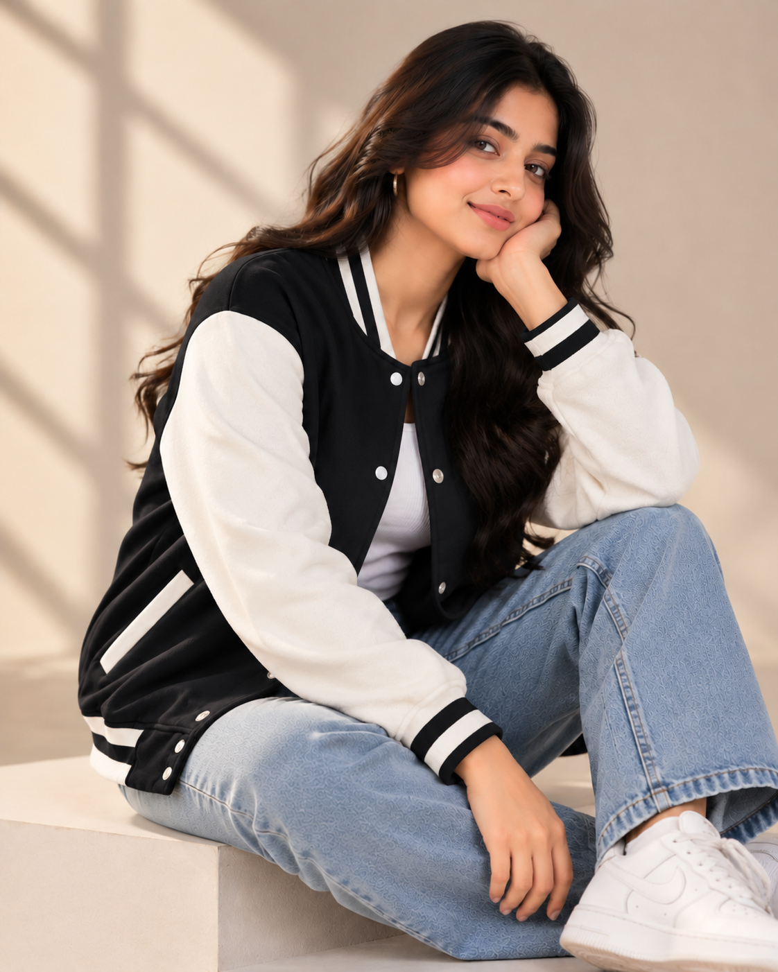 Women’s Varsity Baseball Jacket | Trendy Casual Streetwear & Everyday College Style