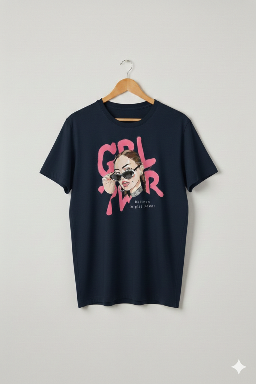 GRL PWR: The Essential Graphic Oversized Tee