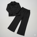 Women Flap Pocket Fleece Cord Set