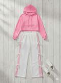 Street Chic Crop Hoodie Two-Piece Set