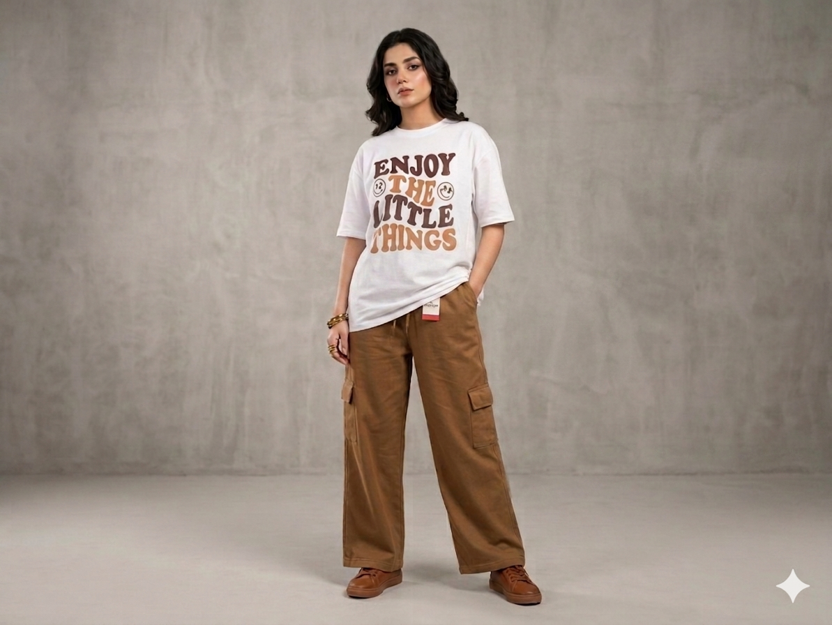 "Enjoy The Little Things" Cargo Co-ord Set