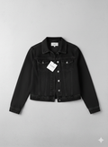 Dark Aura Cropped Denim Jacket
