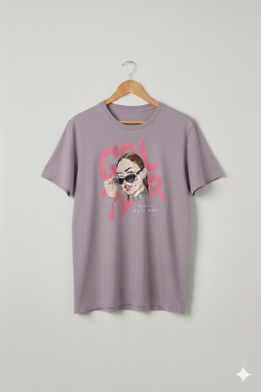 GRL PWR: The Essential Graphic Oversized Tee