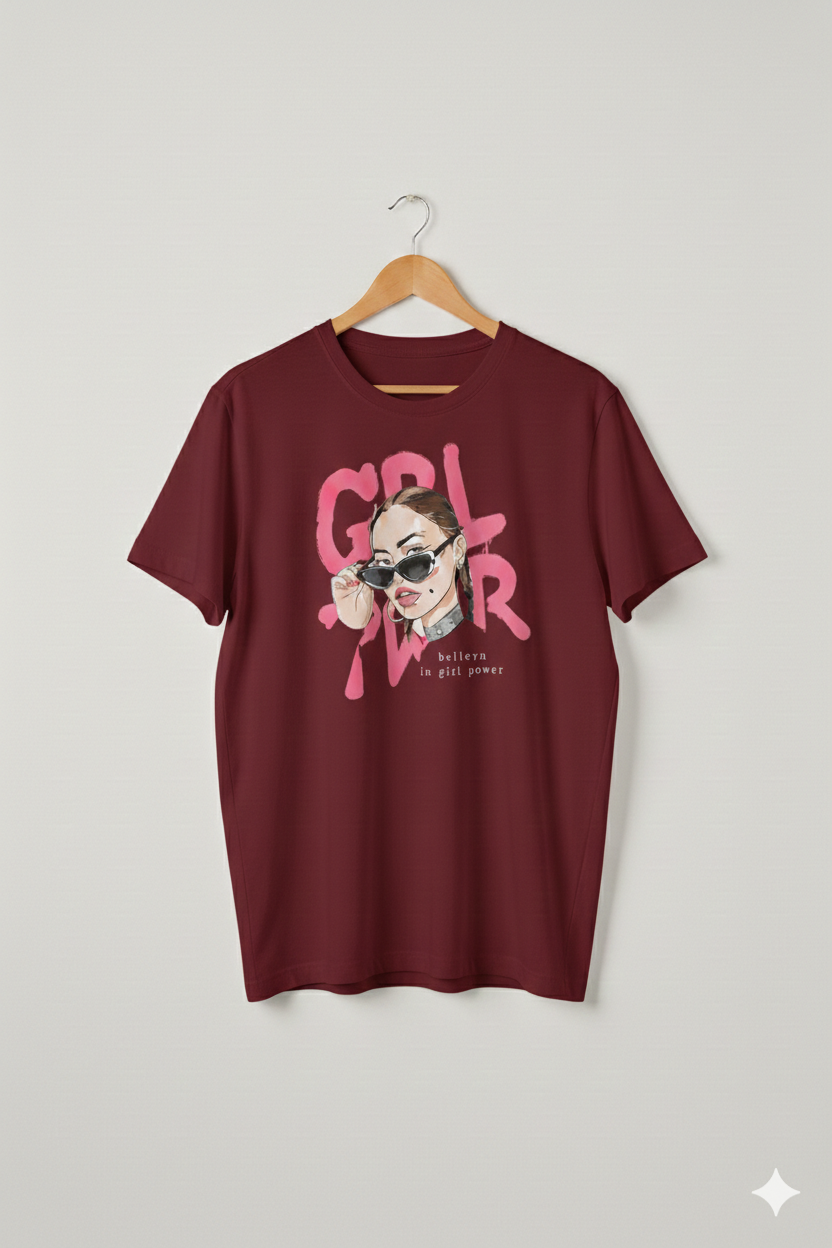 GRL PWR: The Essential Graphic Oversized Tee