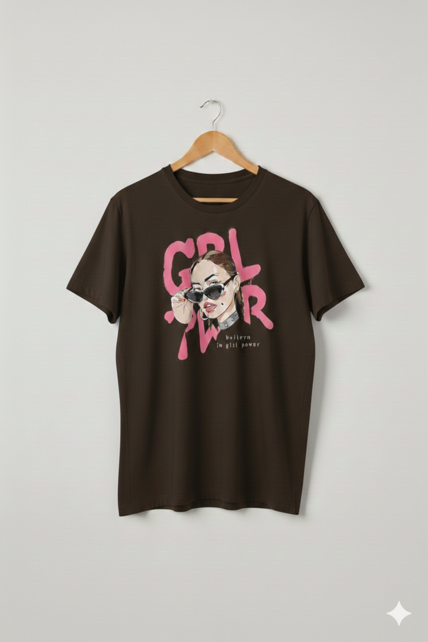 GRL PWR: The Essential Graphic Oversized Tee