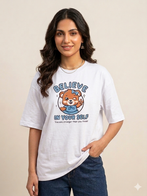 "Believe in Yourself" Oversized Tee