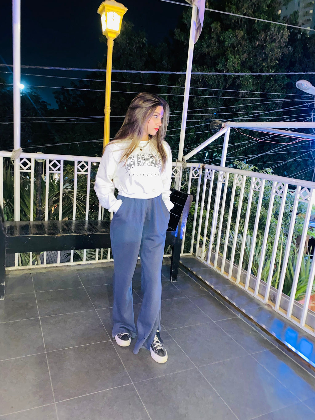 Women's Fleece Crop Sweatshirt Loungewear