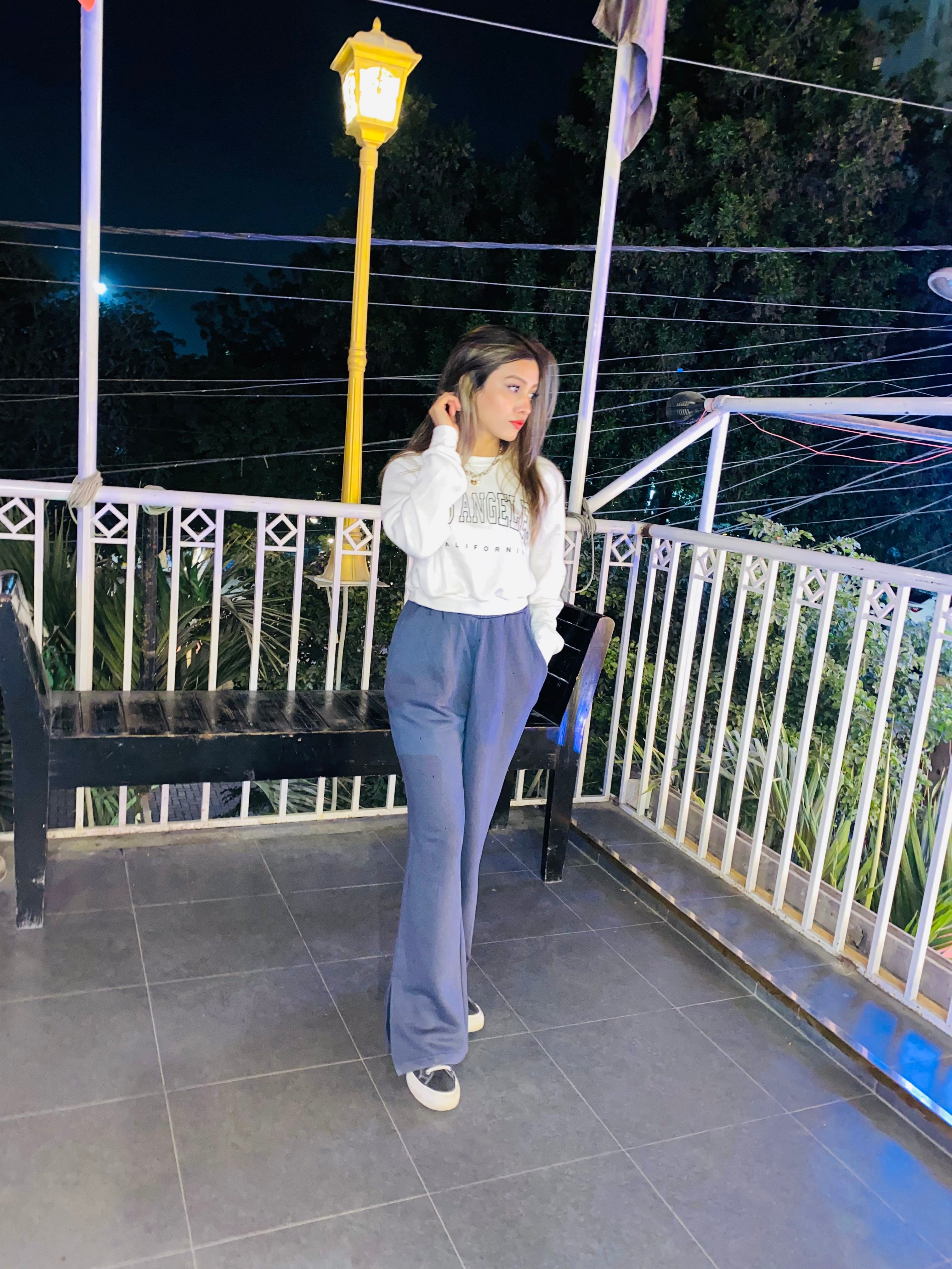 Women's Fleece Crop Sweatshirt Loungewear