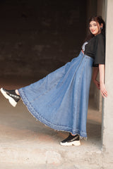 WOMENS UMBRELLA DENIM SKIRT
