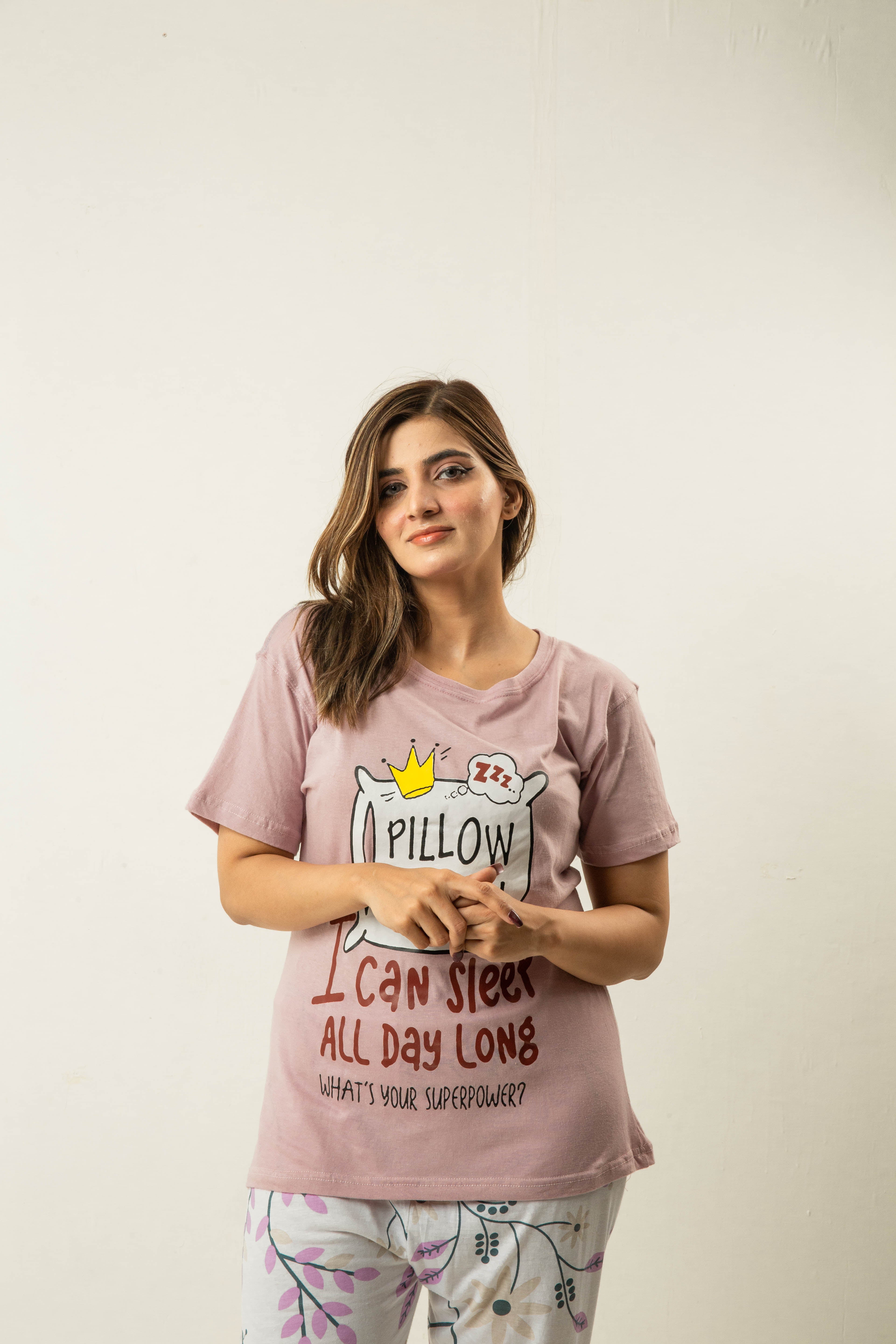 Womens Pillow Graphic Printed Sleepwear & Loungewear