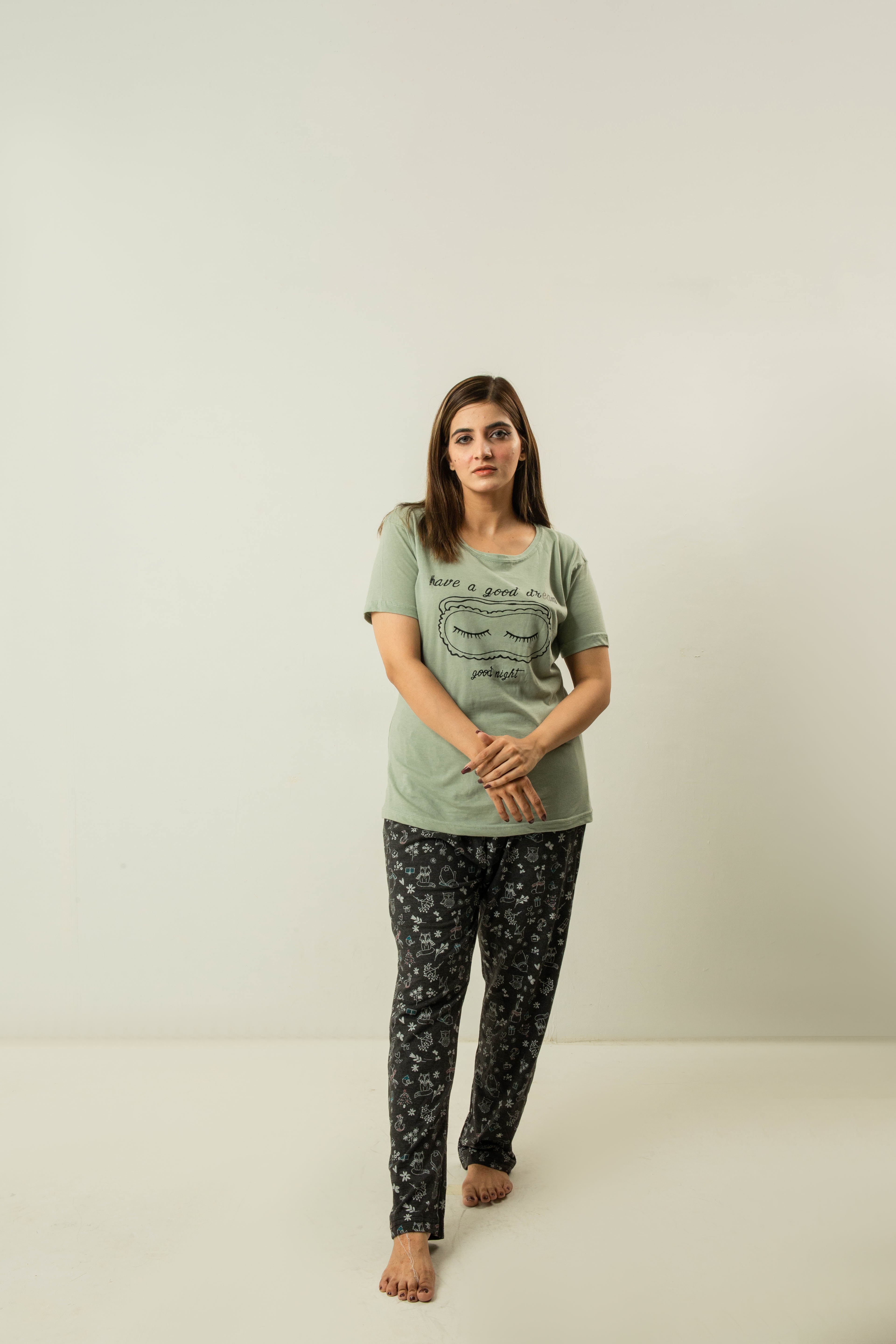 Womens Have A Good Dream' Printed Sleepwear & Loungewear