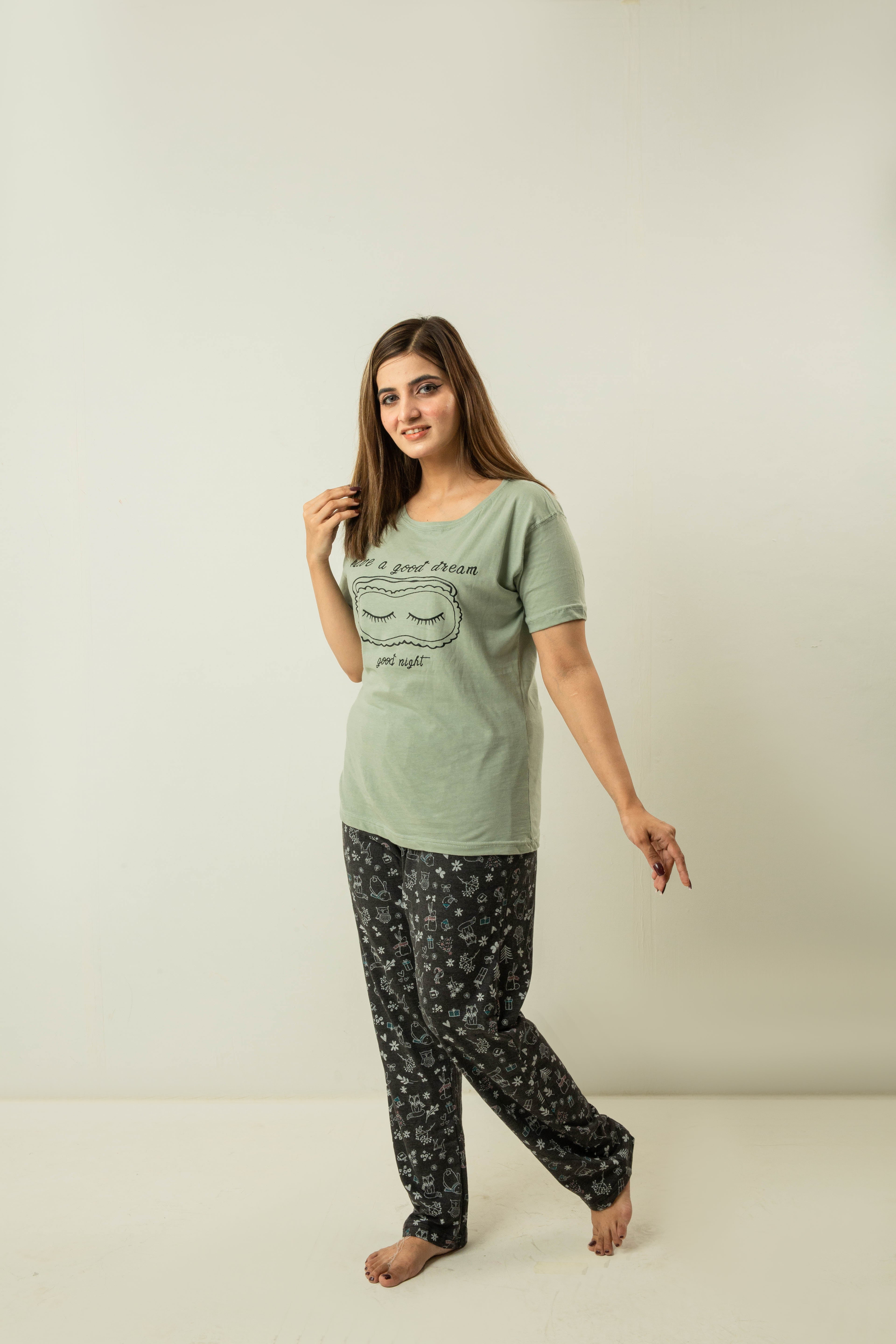 Womens Have A Good Dream' Printed Sleepwear & Loungewear