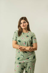 Women Avocado Print Sleepwear & Loungewear