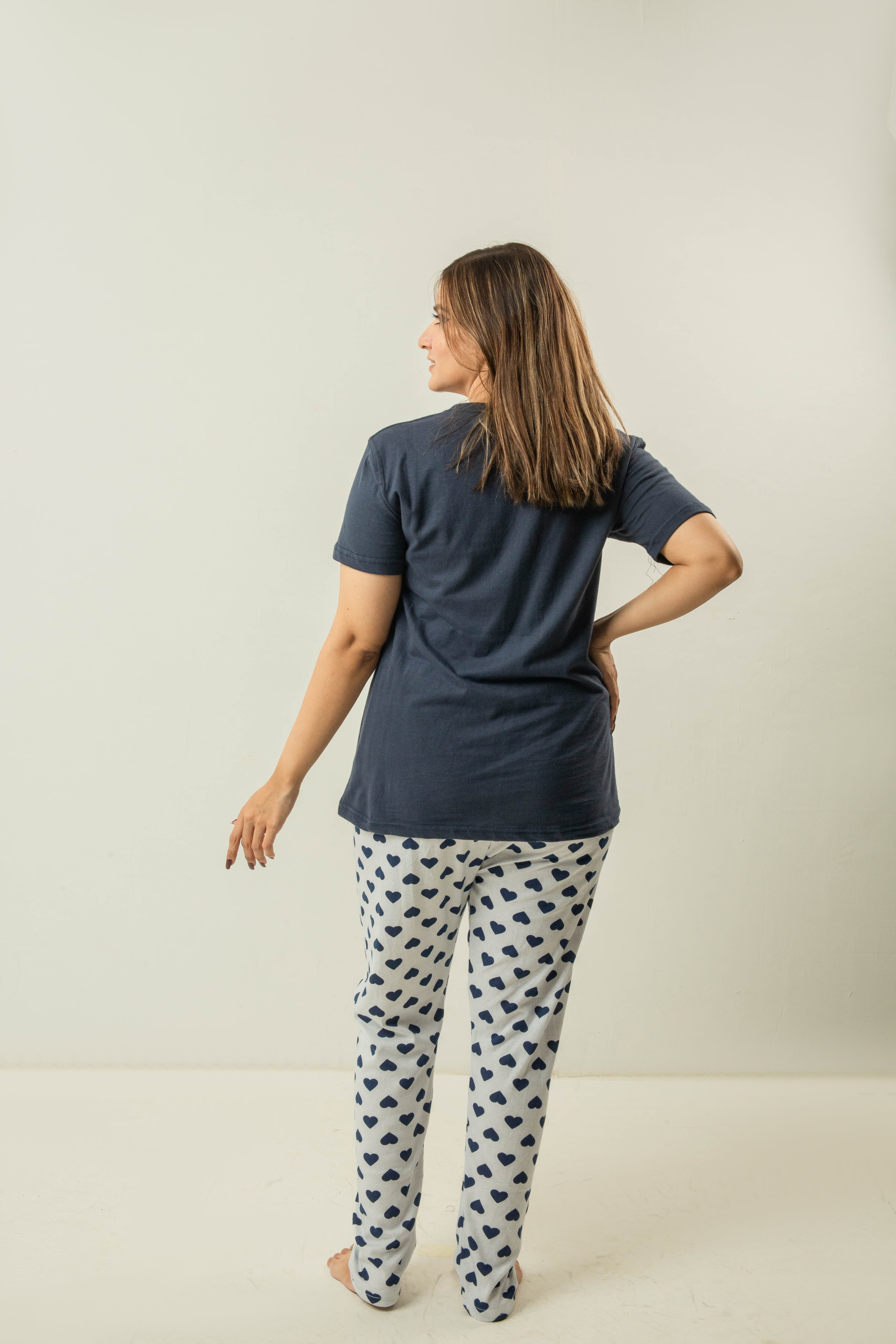 Women's Lets Meets Printed Night Suit for women