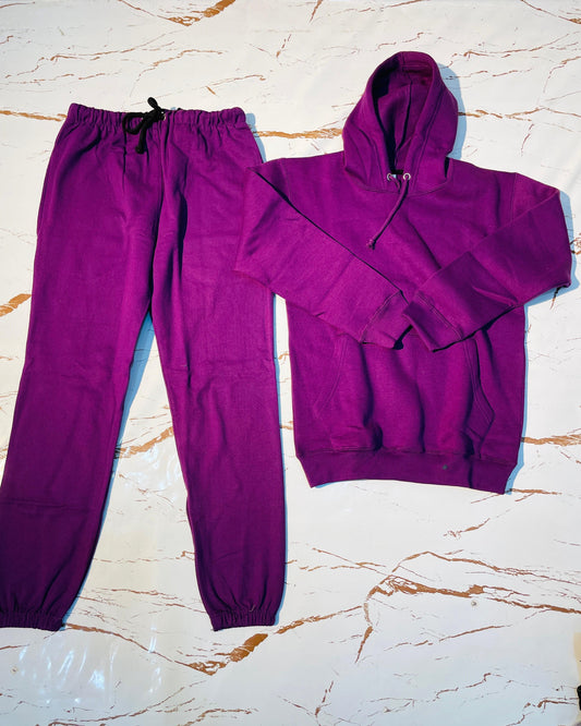 Women's Purple Hoodie Cord Set