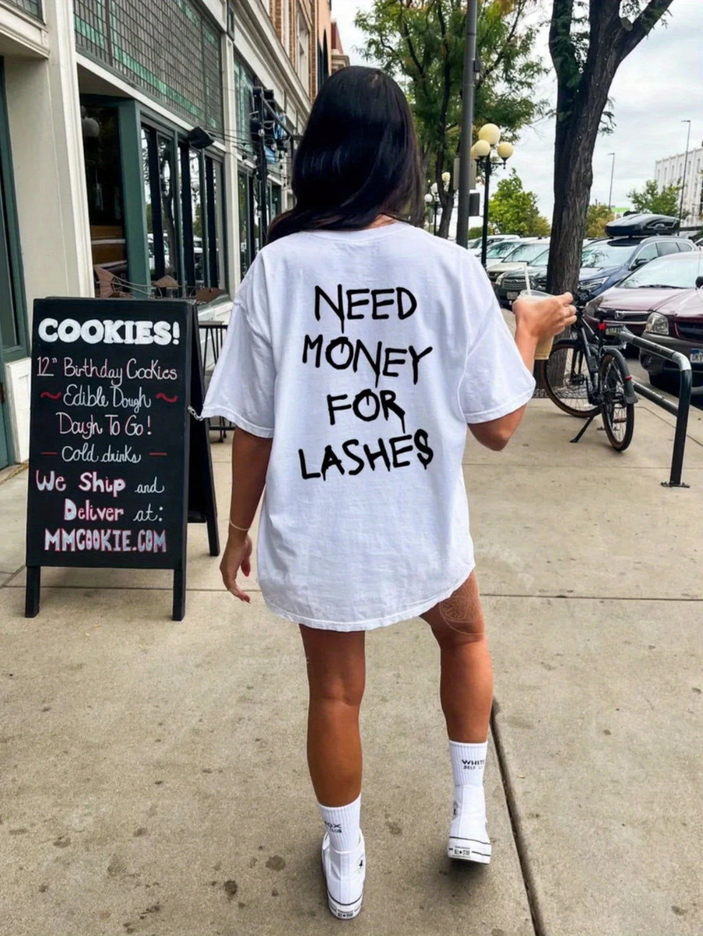 Need Money for Lashes Oversized T-Shirt