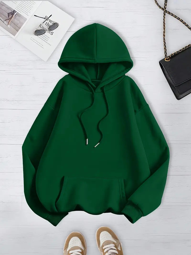 Winter Stuff Women’s Basic Fleece Hoodie - Green