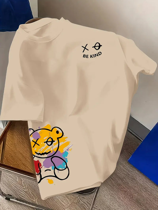 Feel-Good Fashion – “Be Kind” Bear Oversized Shirt