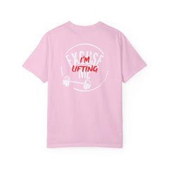 EXCUSE ME, IM LIFTING GRAPHIC OVERSIZED TSHIRT