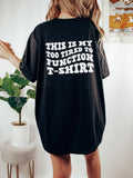 WOMEN GRAPHIC OVERSIZED DROP SHOULDER TSHIRT