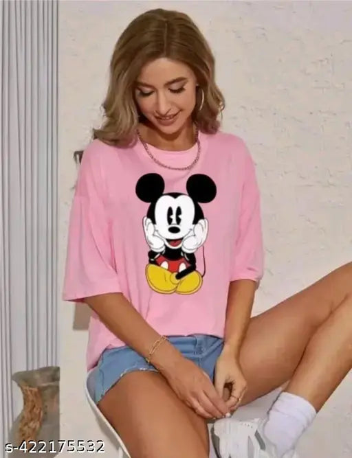 Pretty in Pink – Mickey Oversized Tee