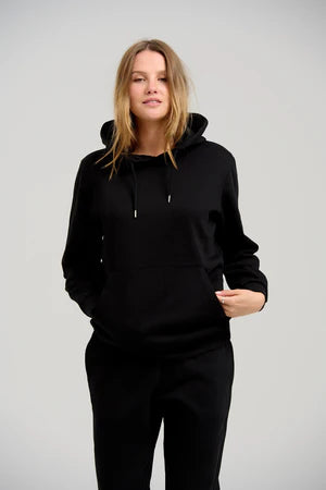 WOMENS BLACK FLEECE HOODIE CORD SET