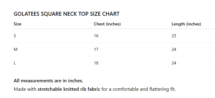 Pack of 3 Ribbed Square Neck Essential Tops