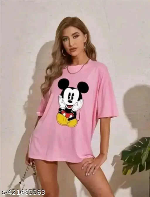 Pretty in Pink – Mickey Oversized Tee